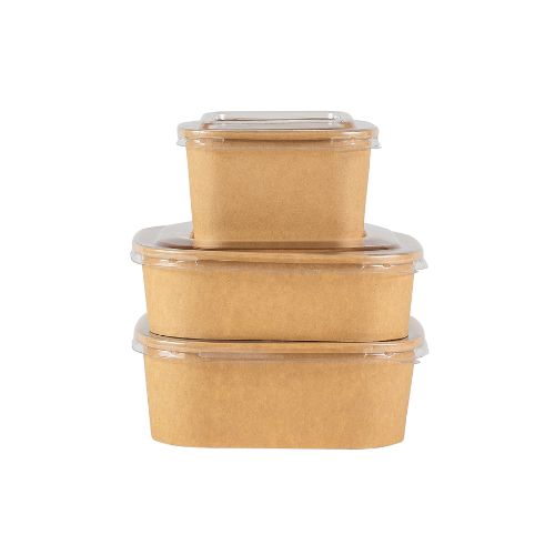 Kraft Square Containers