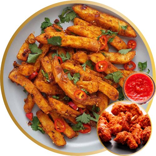 Chips Masala Chicken Fry