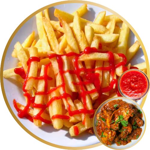 Chips Chicken Stew (Kuku Kienyeji)