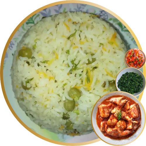 Rabbit Meat Wet/Dry Fry & Rice