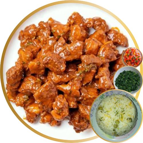 Pork Wet/Dry Fry & Rice