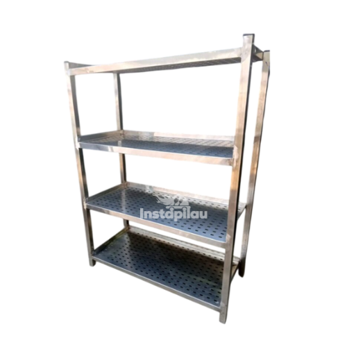 Four-Tier Stainless Steel Kitchen Rack