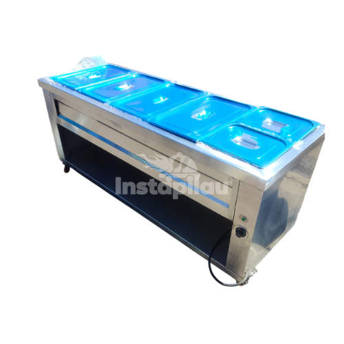 Five Basin Stainless Steel Bain Marie