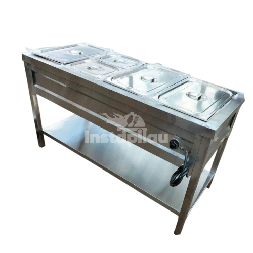 Four Pan Stainless Steel Bain Marie