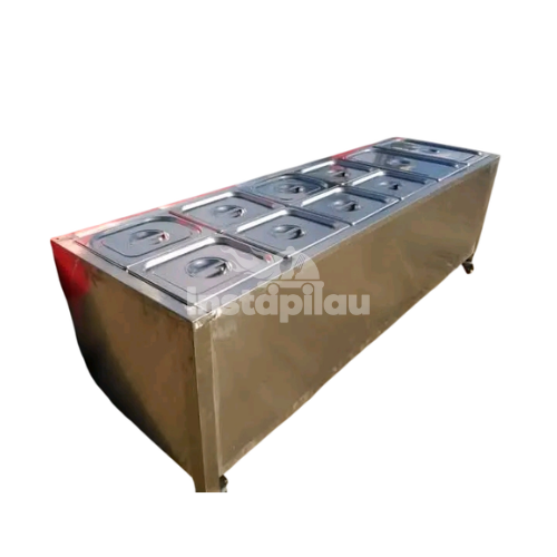 Six Basin Stainless Steel Bain Marie