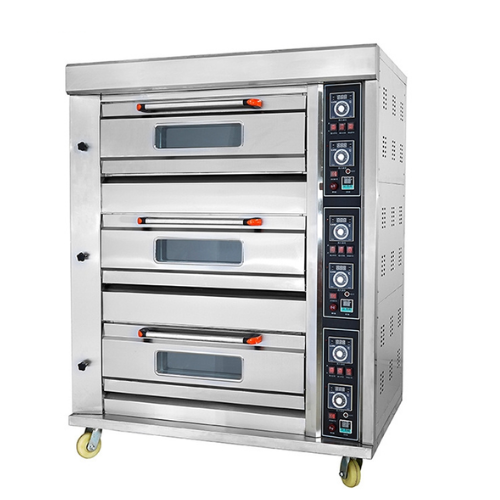 Three Deck Gas Oven (6 Trays)