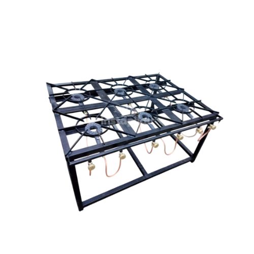 Six Burner Mild Steel Gas Burner