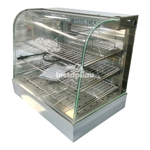 Electric Curved Glass Heated Display Showcase
