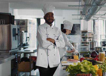 Chef Preparing Food